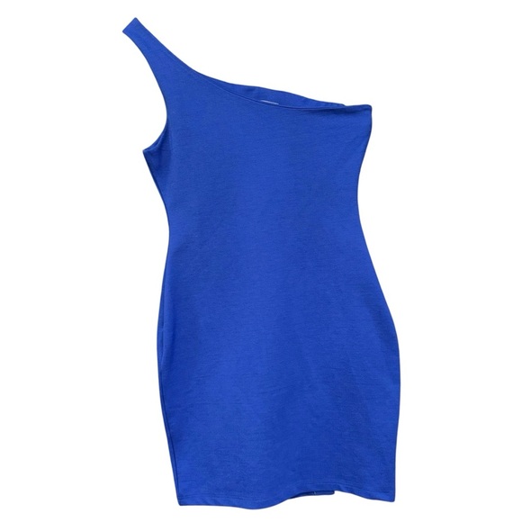 By The Way Blue One Shoulder Bodycon Mini Dress Women’s Small - Picture 2 of 6
